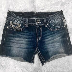 Women Vigoss Distressed Cut Off Jean Shorts Size 12